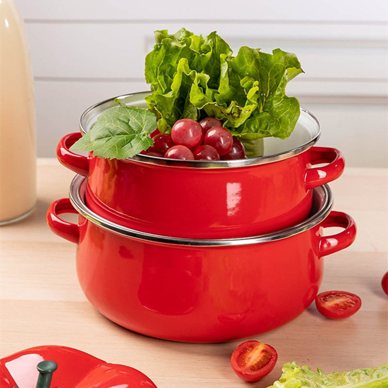 Enamel Soup Pot Thickened Cook - Home Cooking Cookbook review and price